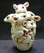 Crystal Mice Ivory